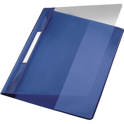 LEITZ Plastik-Hefter Exquisit A4+ PVC mit Innentasche blau