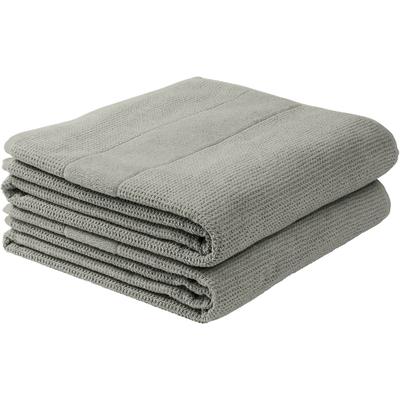 Duschtücher SCHIESSER "Turin aus 100% Baumwolle in dezenter Reiskornoptik", grau, B:70cm L:140cm, Frottier, Frottier, Handtücher, OEKO-TEX MADE IN GREEN
