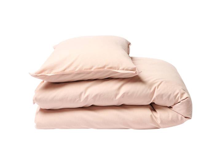 Journey Living Duvetbezug Bellecour rose Einfarbig Baumwolle 210 x 210 cm - Material: 75% biologische Baumwolle, 25% Lyocell