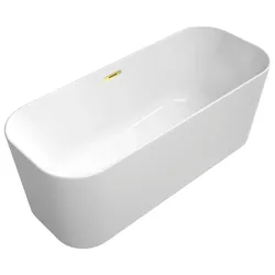 Villeroy & Boch Badewanne Finion Wasserzulauf Gold White Alpin, 177FIN7N300V401 177FIN7N300V401