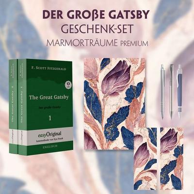 Der Große Gatsby Geschenkset - 2 Bücher (mit Audio-Online) + Marmorträume Schreibset Premium, Set von F. Scott Fitzgerald, EasyOriginal Verlag,