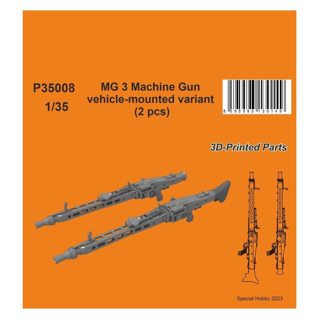 CMK MG 3 Machine Gun - vehicle-mounted variant (2 pcs) (129-P35008)