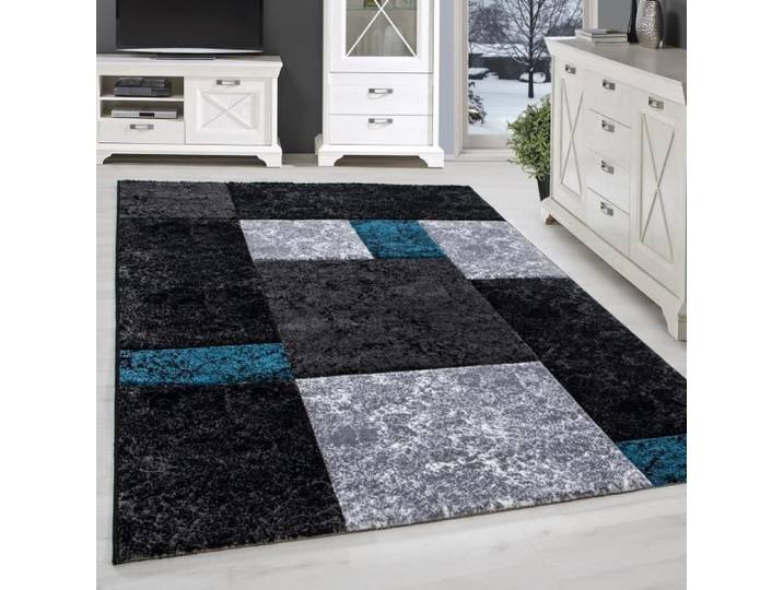 Tapis Moderne Salon - ADELINE - Bleu - 120 x 170 cm - 100% Polypropylène - SIMPEX
