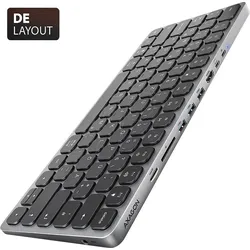 AXG HMC-KB-GE - Tastatur mit Dockingstation, USB, DE-Layout