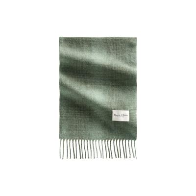 Schal MARC O'POLO "aus weicher Schurwolle", Herren, dunkelgrün, Obermaterial: 100% Schurwolle, kariert, Modetücher Schal