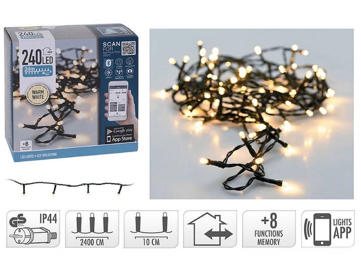 LED-Girlande NATURAL XMAS 2400cm