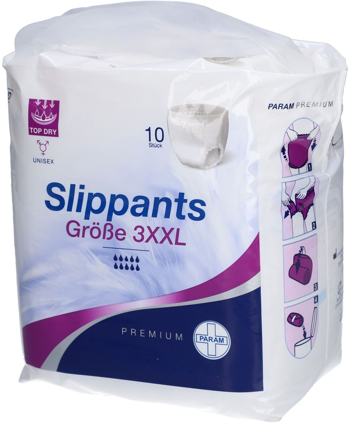 Param Slip Pants Premium Gr.3 XXL 8 St Beutel
