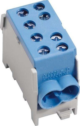 Hager KH35N Hoofdleidingaansluitklem, 1-polig, 2x35/2x25 mm², blauw