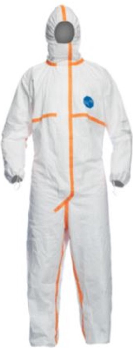 Dupont Tyvek 800J Chemisch beschermingspak, Wit, Maat XXL
