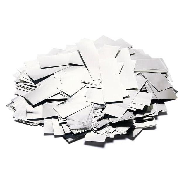 TCM Metallic Konfetti rechteckig 55x18mm, silber, 1kg (51708852)