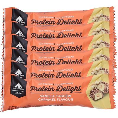 6x Multipower Protein Delight Bar, Vanilla-Cashew-Caramel 6x35 g Riegel