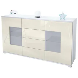SIDEBOARD Grömitz Creme Hochglanz