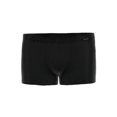 Boxershorts AMMANN "Boxershort Cotton & More Retro Short 1er Pack", Herren, Gr. M, schwarz, Obermaterial: 57% Modal CMD. 35% Baumwolle CO. 8% Elasthan EL., Unterhosen