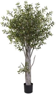 Nearly Natural Olive Silk Tree - 6'