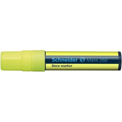 Schneider Kreidemarker Maxx 260, gelb, Blockspitze 5+15mm