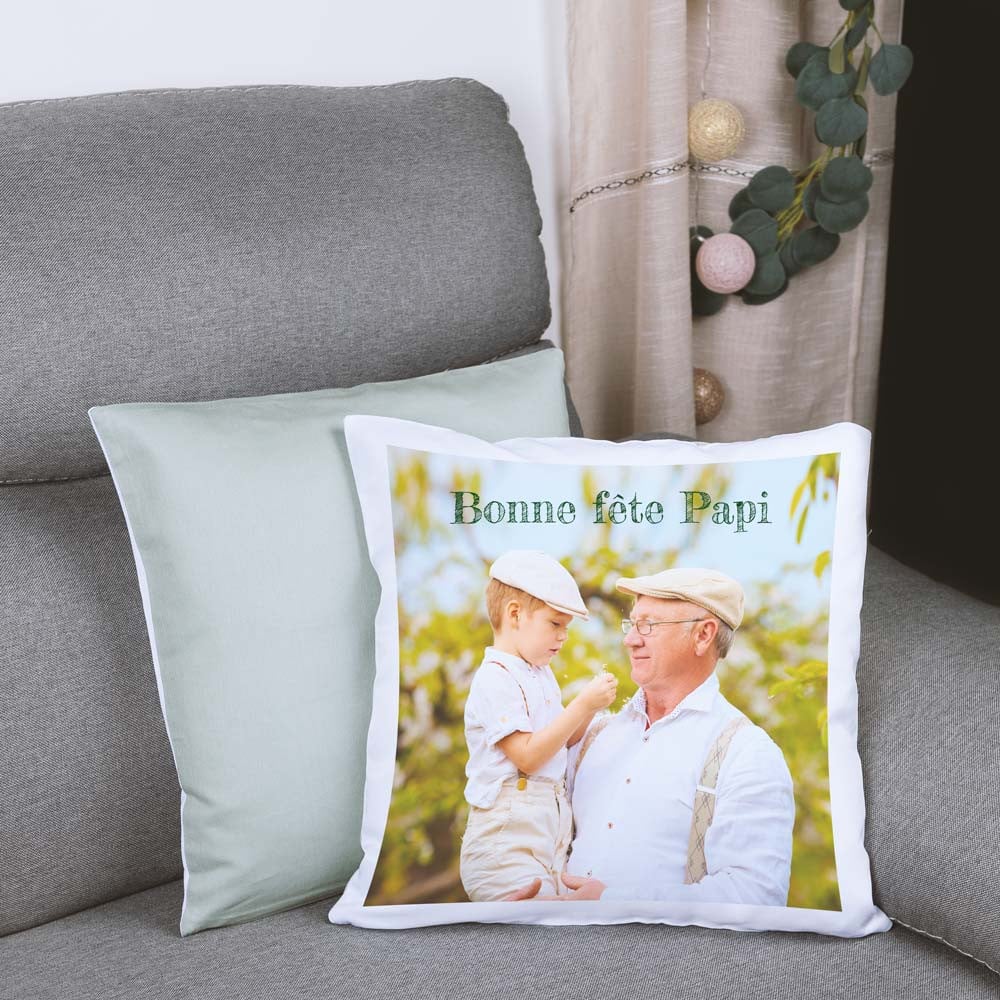 Ocadeau Coussin vert photo