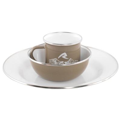Robens - Tongass Single Emaille-Set - Geschirr-Set weiß