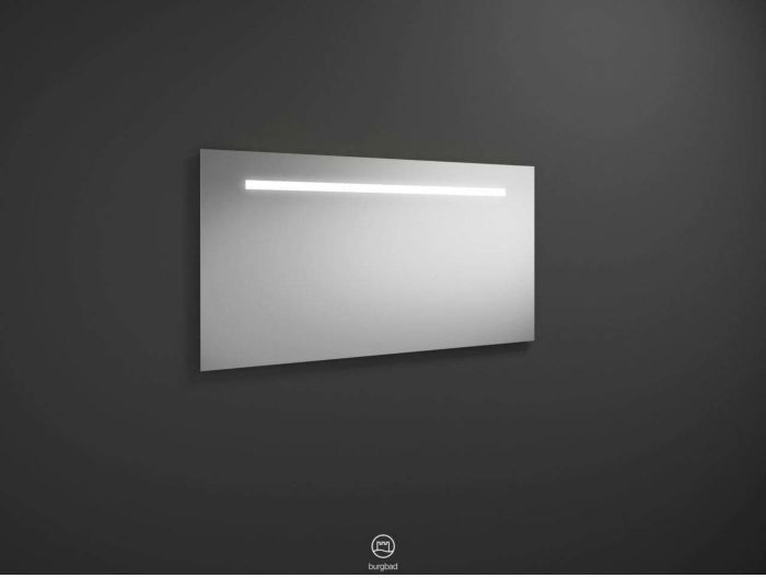 Burgbad Eqio Leuchtspiegel SIGP120PN258 120 x 60 x 2,6 cm, Melamin, horizontale LED-Beleuchtung