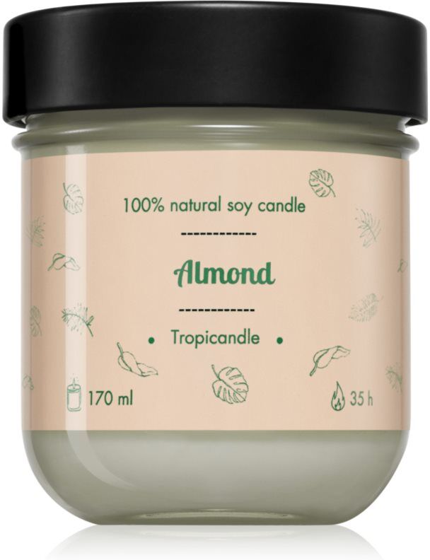 Tropicandle Almond bougie parfumée 170 ml