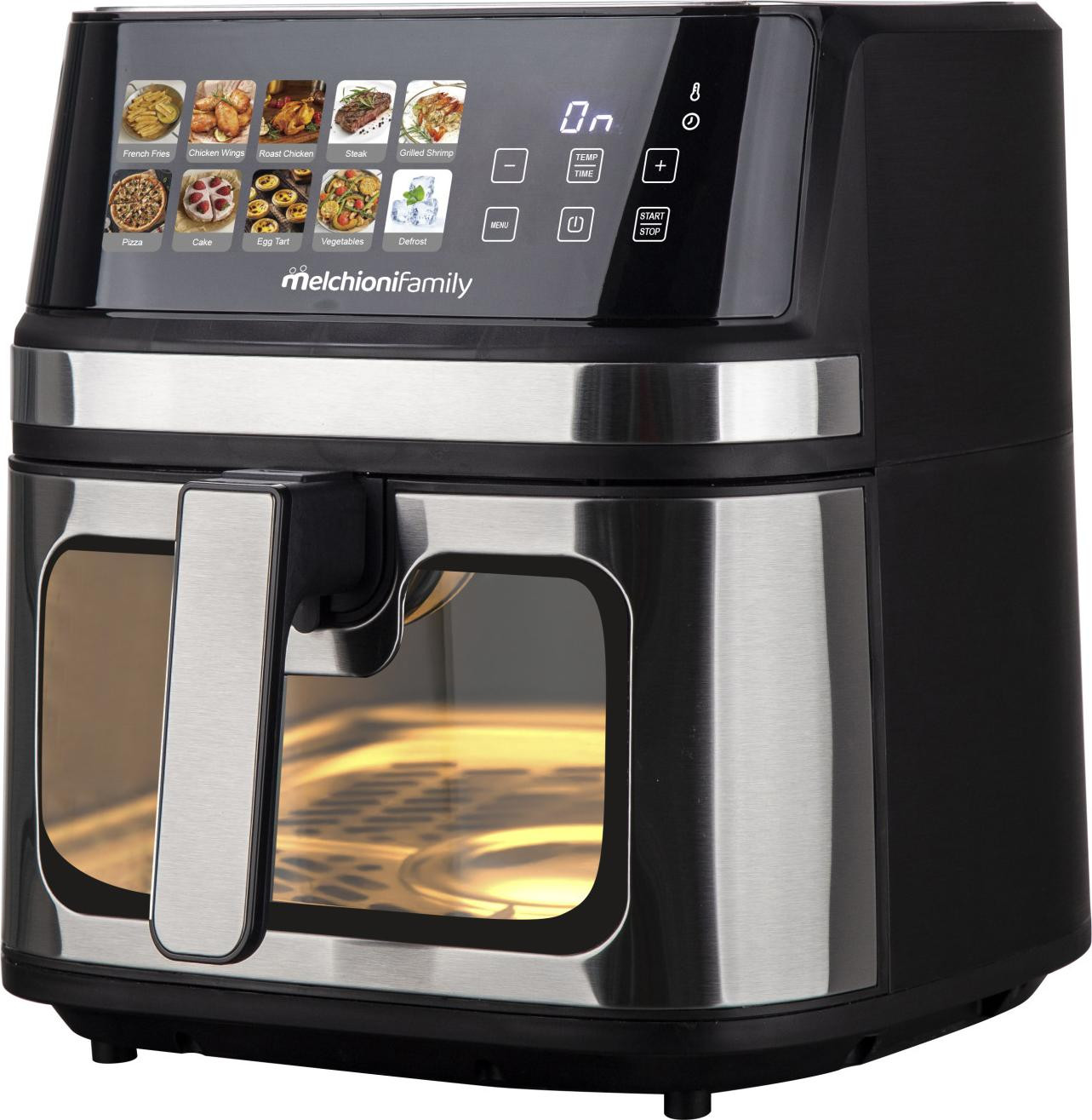 Melchioni GAIA PLUS 8L losstaande heteluchtfriteuse 2200W zwart