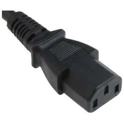 RS PRO Netzkabel Schwarz 3m, IEC C13 / GB BS1363 / (3 m), Stromkabel, Schwarz