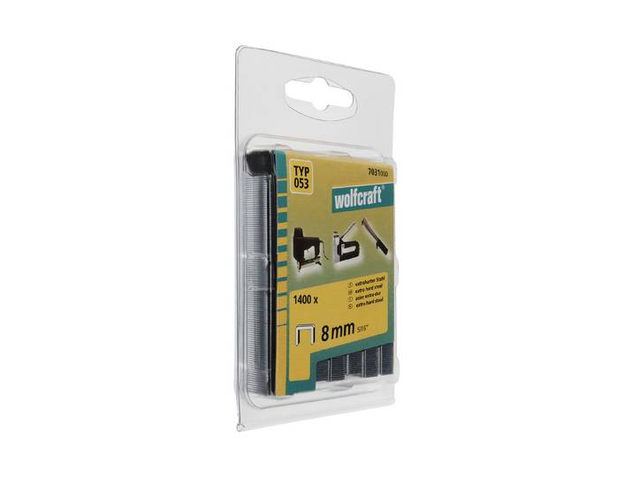 Wolfcraft Heftklammern 8 mm 1400 Stück