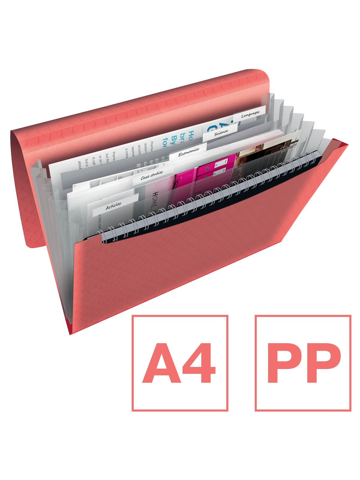 Esselte Colour'Breeze Projektmappe Koralle