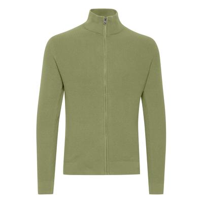 Strickjacke 11 PROJECT "Strickjacke PREdu", Herren, Gr. L, grün (oil grün), Obermaterial: 100% Baumwolle CO., Strickjacken Strickjacke