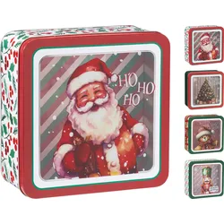 Gebäckdose X-MAS (LBH 19x19x8,50 cm) - LBH 19x19x8,50 cm