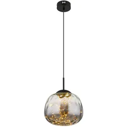 Pendelleuchte Deckenlampe Hängelampe Esszimmerlampe LED Rauchfarbe D 30 cm