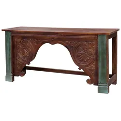 KONSOLENTISCH aus Holz, braun, 187x43x86cm