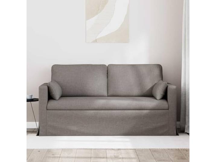 KTHLBRH Sofa taupe 158 x 78 x 80 cm Stoff Metallrahmen, Schaumstoff und Faser, Schwarze Beine, Modular, Innengebrauch