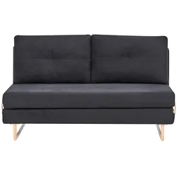SCHLAFSOFA 3-Sitzer Stoff Schwarz Jerslev