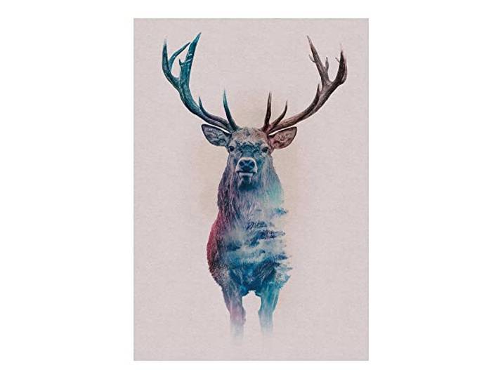 Komar Image murale représentant un dessin animé Forest Deer - Taille : 50 x 70 cm Sans cadre - Pure Boutique