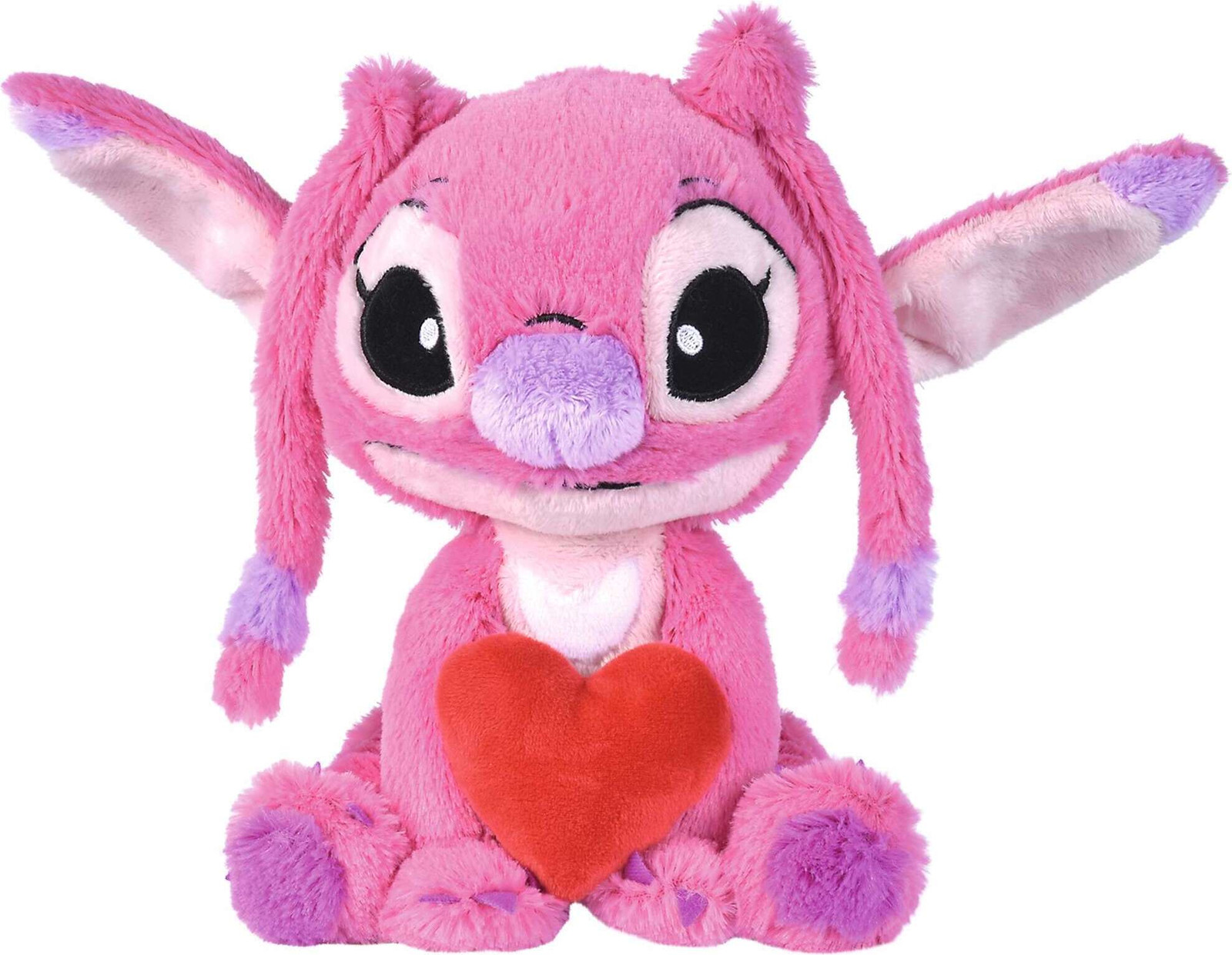 Disney Angel knuffel van pluche met hart, Hoogte: 25 cm