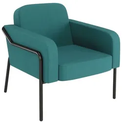meet Sessel »meet - Medso L« Modell rund Stoff blau, 40.6 cm