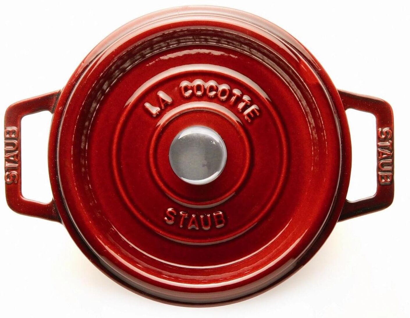 STAUB "Cocotte" Gusseisen weinrot 5,2 l + Ø 26cm