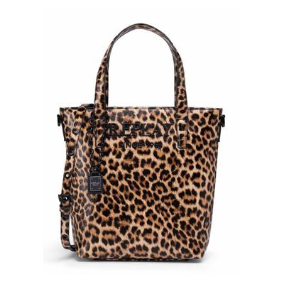 Tragetasche REPLAY "Replay Tasche FP", Damen, Gr. onesize, braun, Polyurethan (PU), unifarben, Taschen