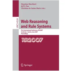 Web Reasoning and Rule Systems, Fachbücher von Jeff Z. Pan, Massimo Marchiori, Christian de Sainte Marie