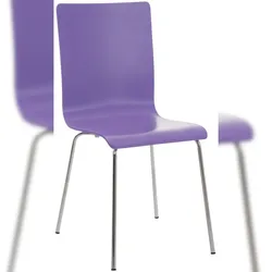 PROREGAL Besucherstuhl PAMPLONA HxBxT 87x43x47cm Holz Lila Konferenzstuhl