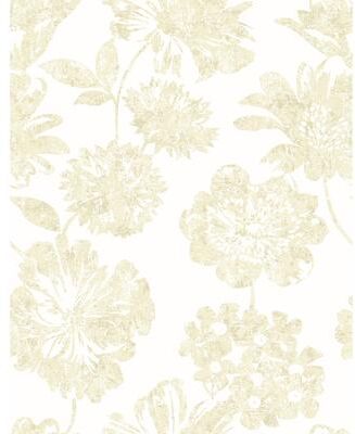 A-Street Prints Folia Beige Floral Wallpaper