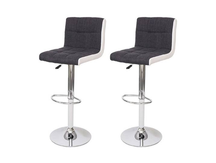 PROREGAL® Barhocker 2er Set mit Lehne drehbar in verschiedenen Ausführungen