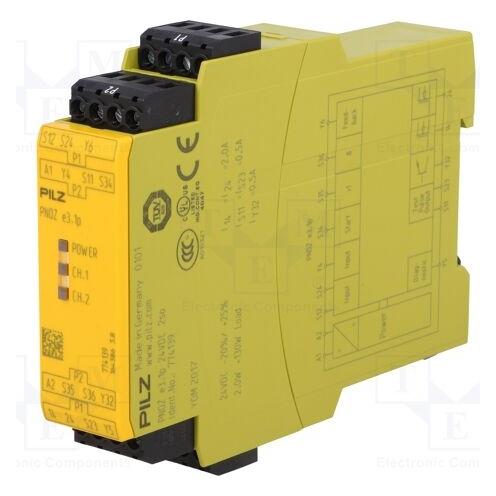 Pilz GmbH & Co. KG Sicherheitsrelais PNOZ e3.1p 24VDC 2so (774139)