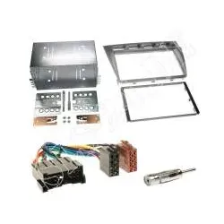 Autoradio 1-DIN Einbaurahmen Radioblende+Adapter Einbauset für KIA Picanto (B...