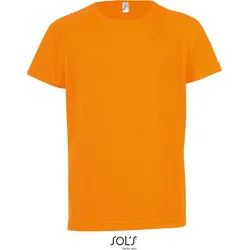 SOLS Kinder Raglan Sport Shirt T-Shirt 01166 neon orange 8 Jahre (118/128)