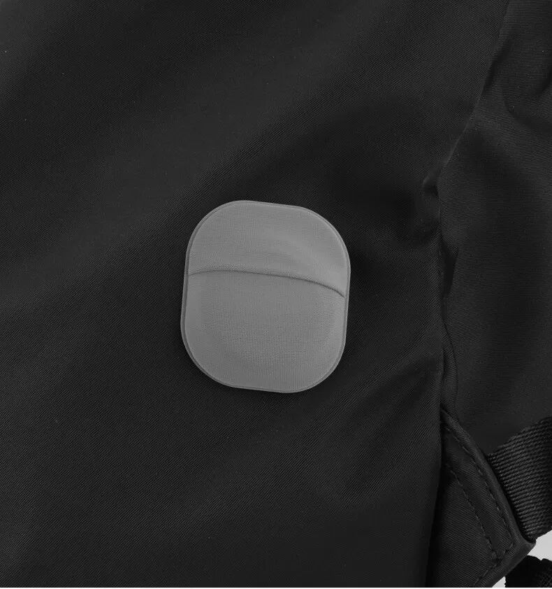 INF Support AirTag avec adhésif et Velcro Gris