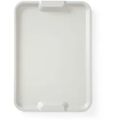 HENDI Serviertablett Euronorm mit Griff, Hellgrau, 530x370x(H)28mm
