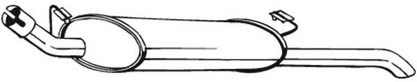 Silencieux Arrière Bosal 185-141
