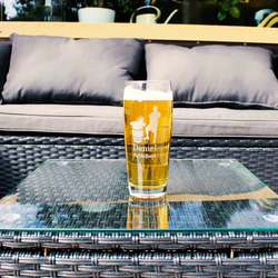 Luxentu Willi Becher Bierglas Helles-Glas 0,5 Liter mit Eichung - 60. Jubiläum