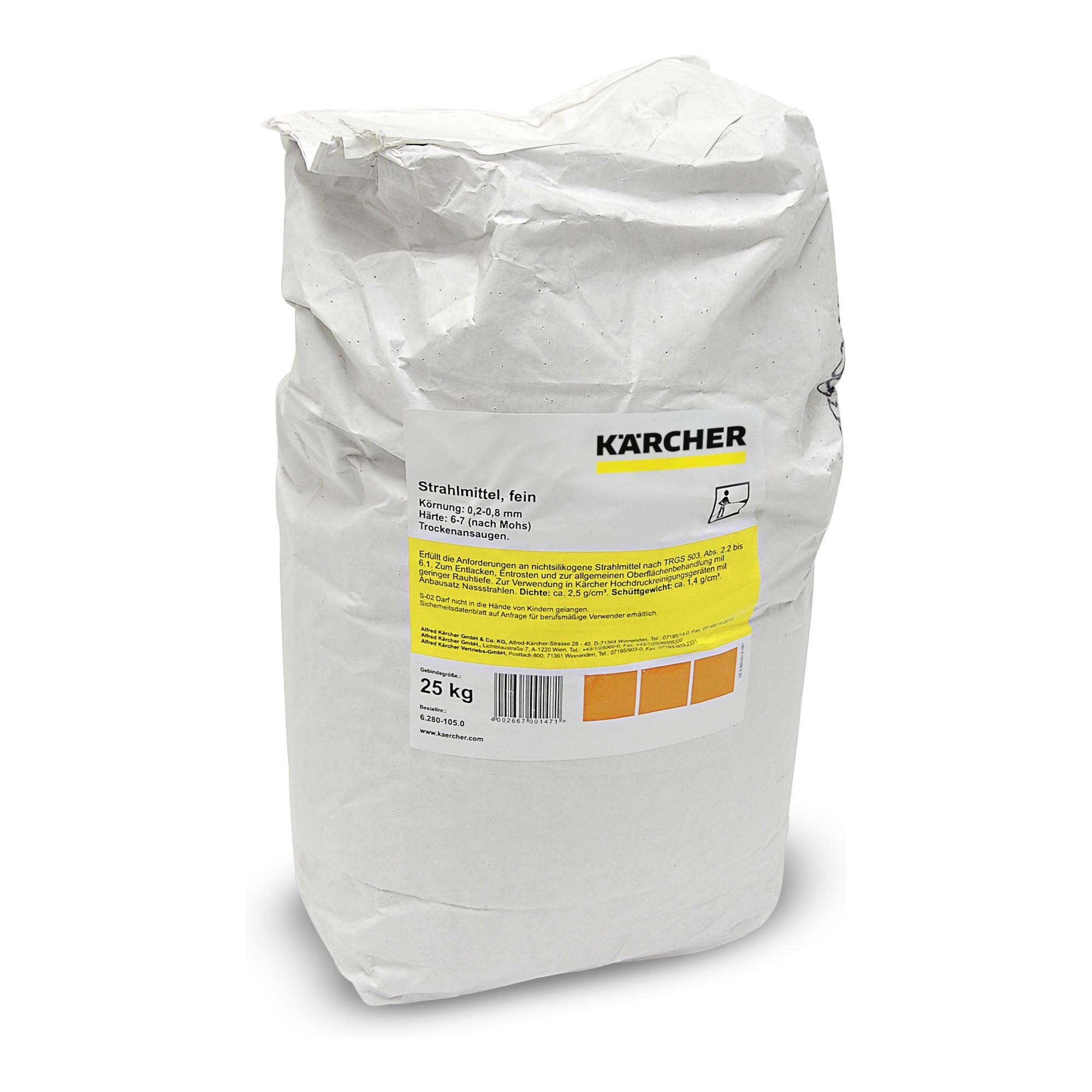 Kärcher Strahlmittel aus Korund (25 kg Sack) für Sandstrahlarbeiten, 6.280-105.0)